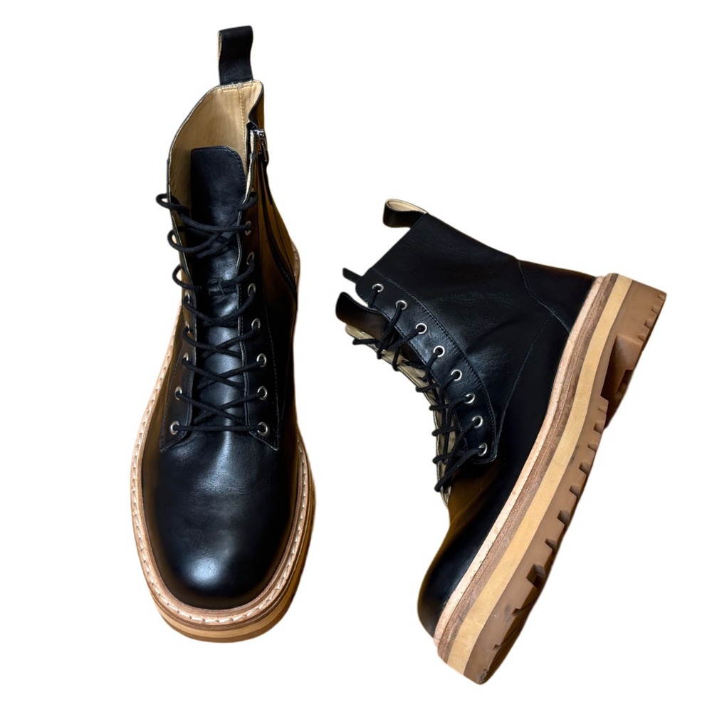 Black Suede Studio Drea Platform Boot